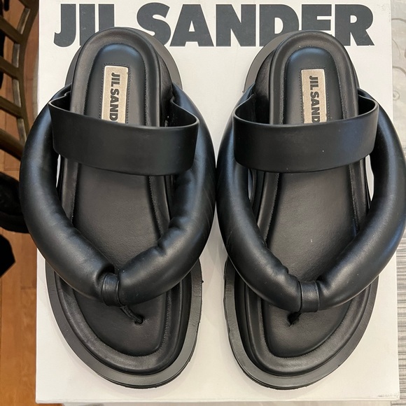 Jil Sander Napa Nature Puffy Thong Sandal sz 38 - Picture 3 of 6